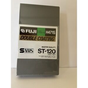 FUJI H471S Tape S-VHS ST-120‎ Sealed Master Quality Double Coating Tape